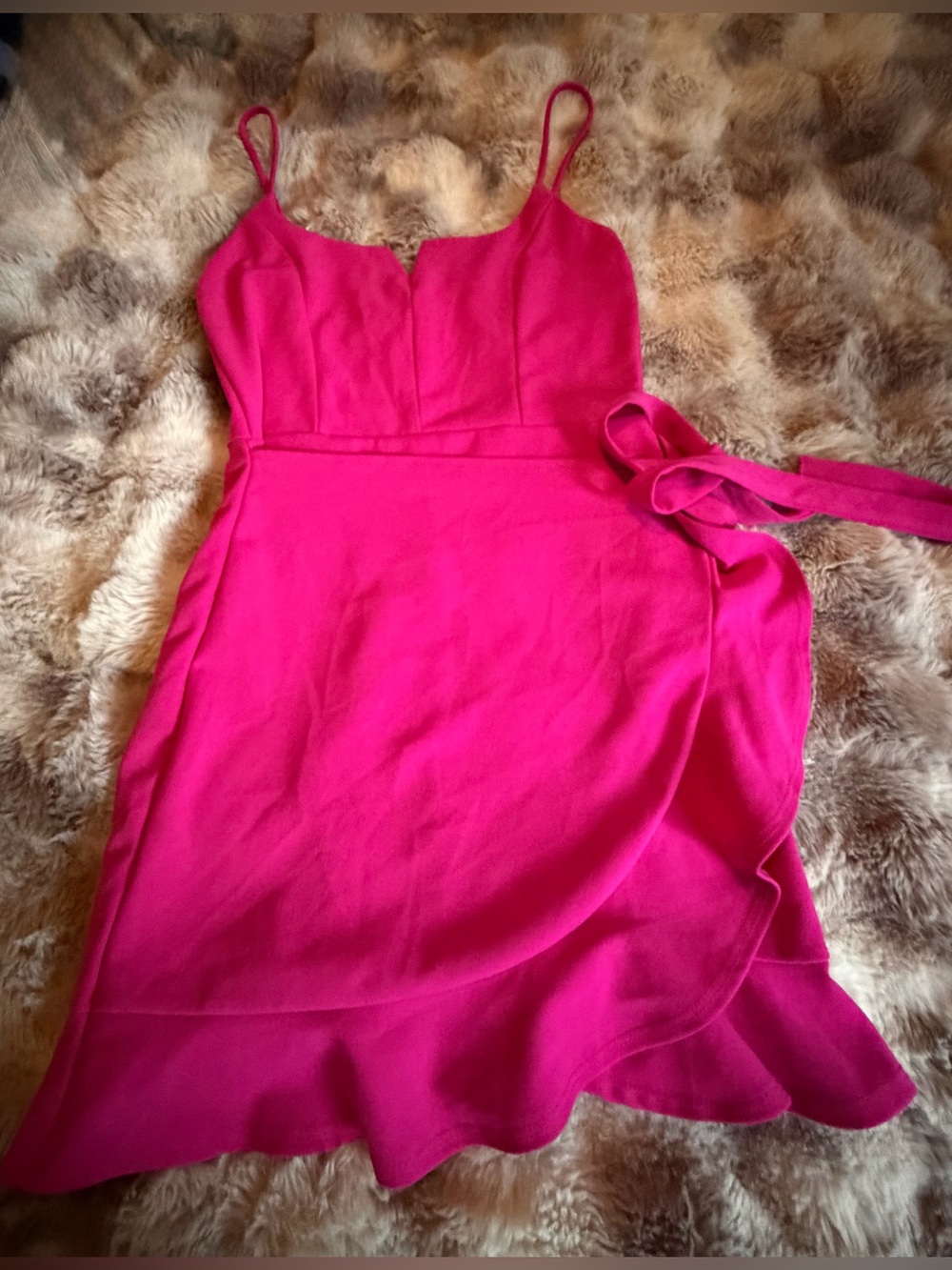 Blue Blush Wrap Dress